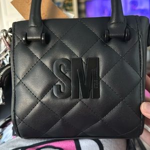 Steve Madden NWT Bbabi Convertible Crossbody Bag Black Womans